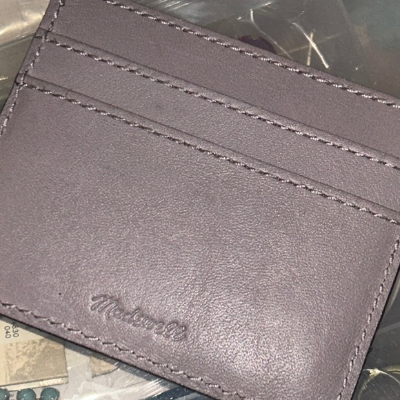 Madewell The Leather Card Case in Violet Dusk - Picture 5 of 8